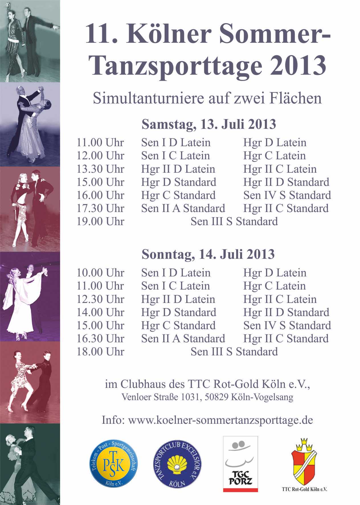 11. Klner Sommer-Tanzsporttage 2013